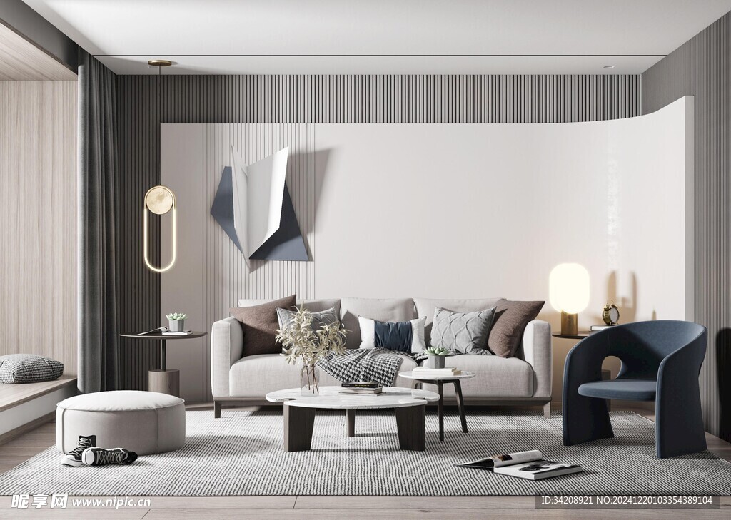 北欧式现代家居设计典雅风格客厅