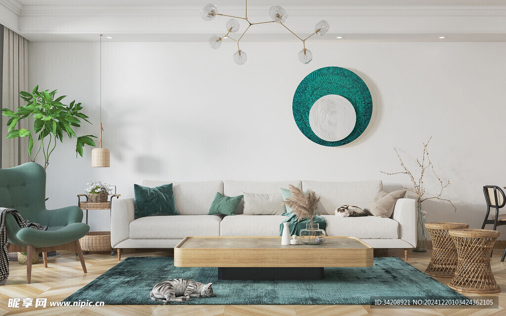 北欧式现代家居设计典雅风格客厅