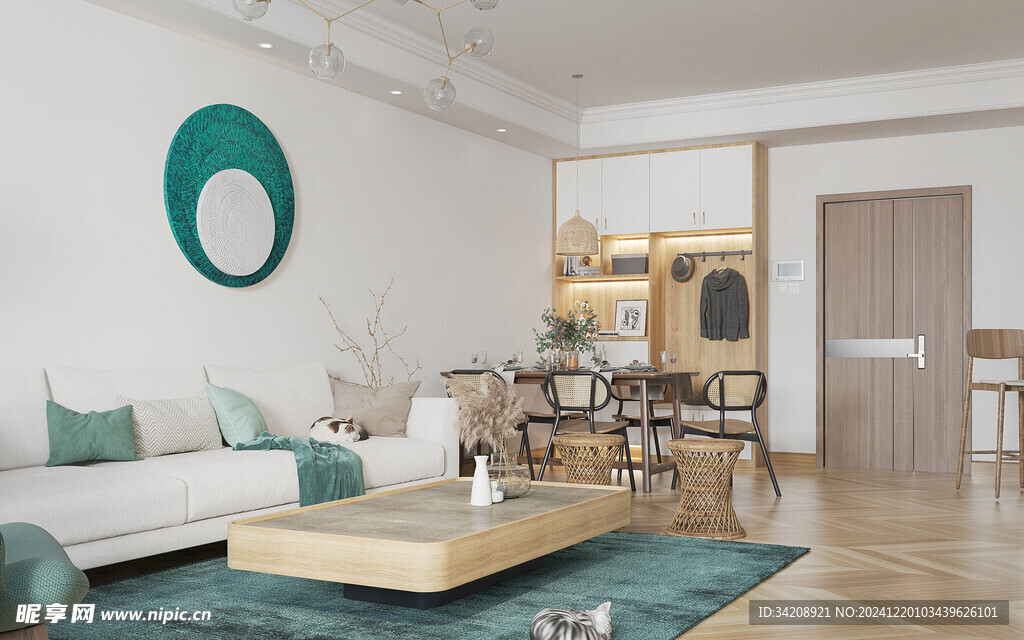 北欧式现代家居设计典雅风格客厅