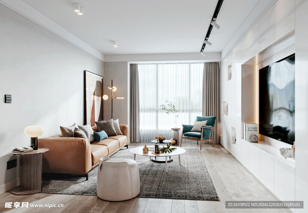 北欧式现代家居设计典雅风格客厅