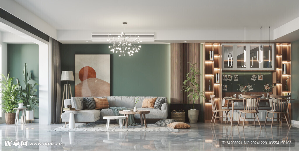 北欧式现代家居设计典雅风格客厅