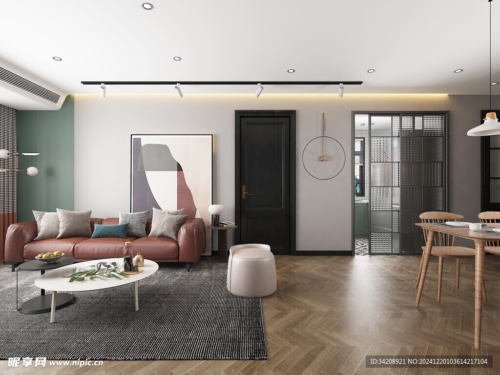 北欧式现代家居设计典雅风格客厅