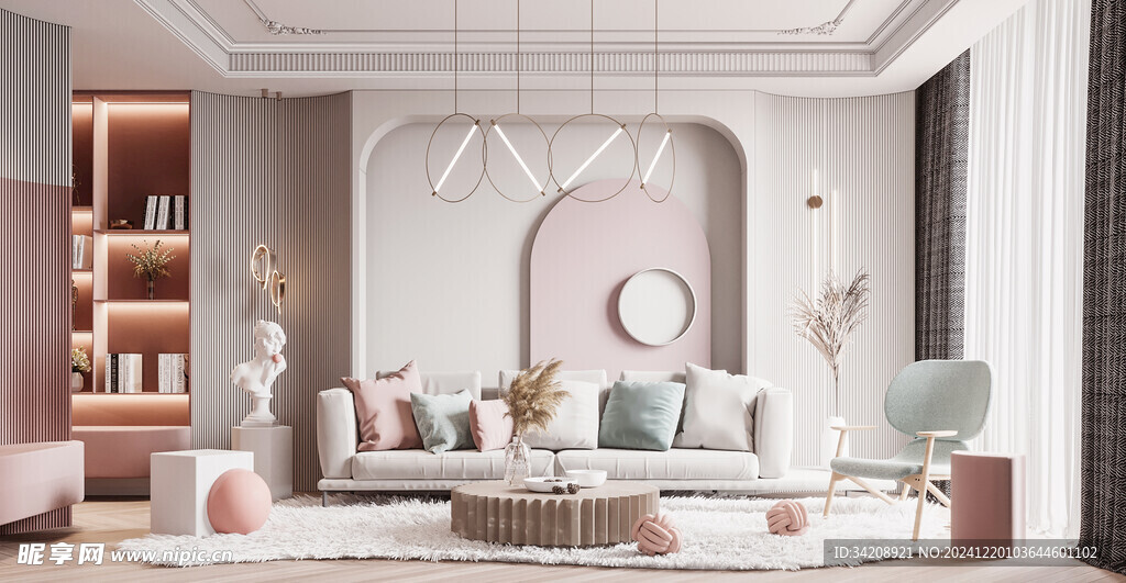 北欧式现代家居设计典雅风格客厅