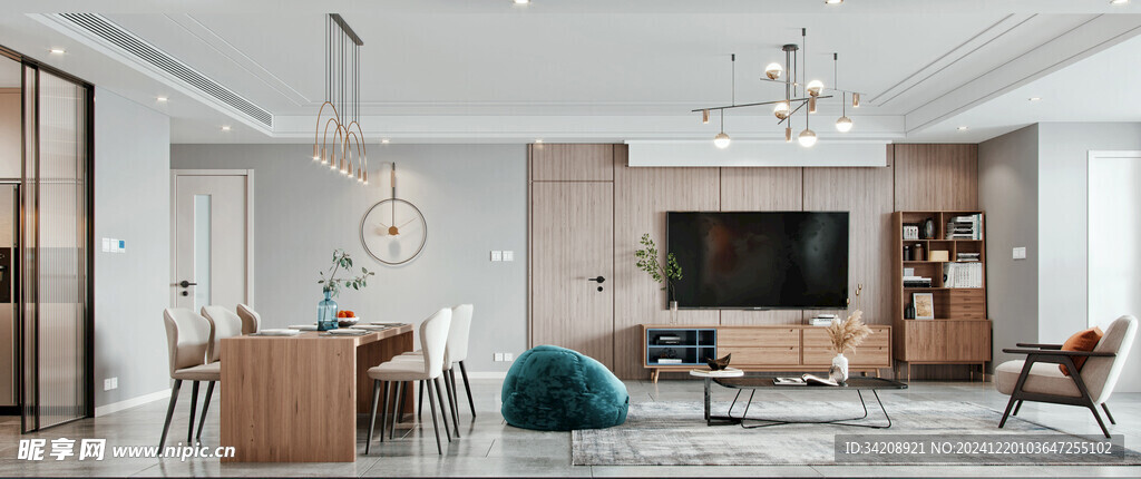 北欧式现代家居设计典雅风格客厅