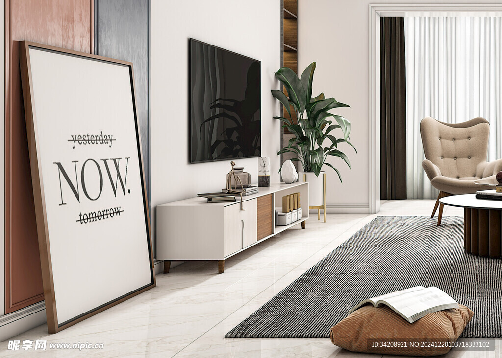 北欧式现代家居设计典雅风格客厅