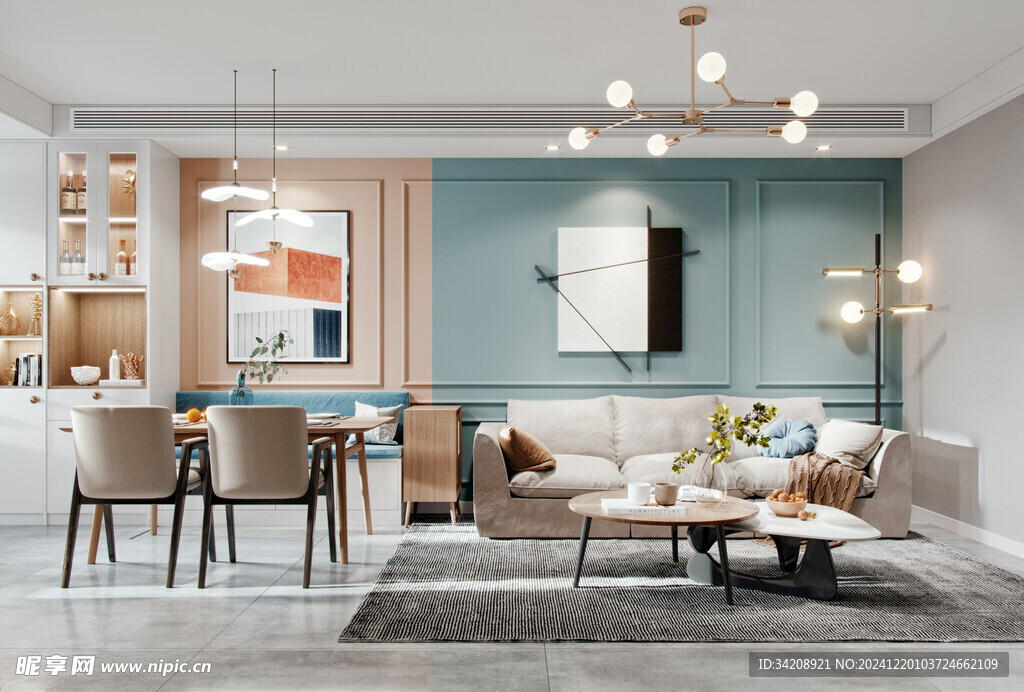 北欧式现代家居设计典雅风格客厅