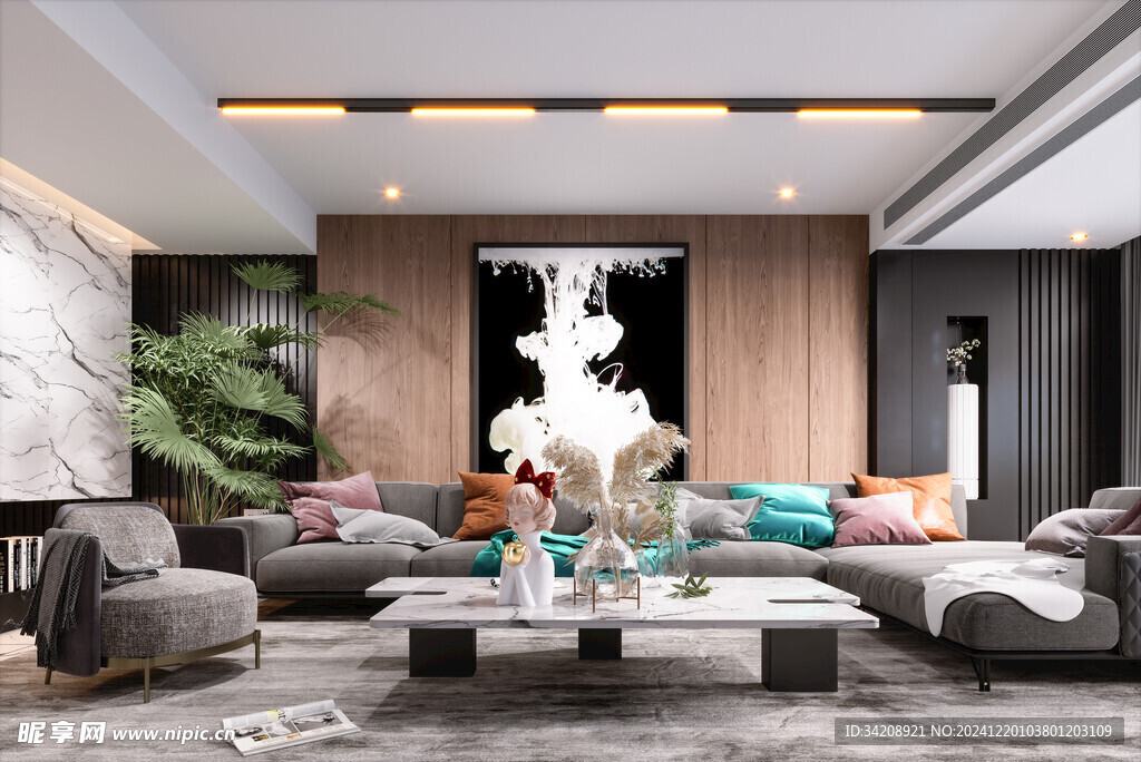 北欧式现代家居设计典雅风格客厅