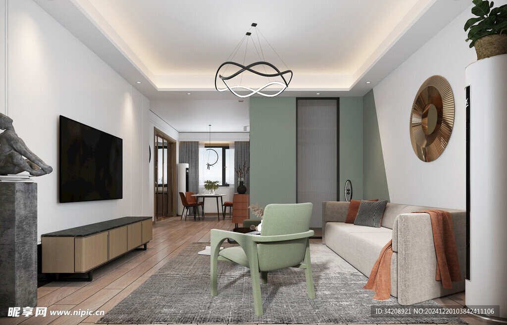 北欧式现代家居设计典雅风格客厅