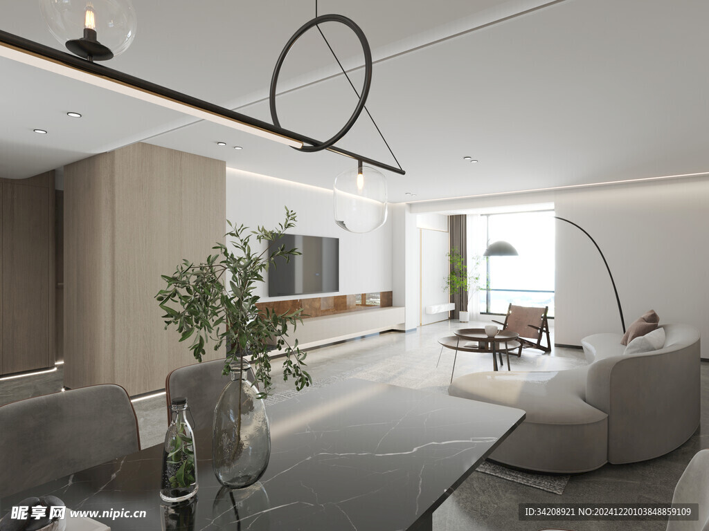 北欧式现代家居设计典雅风格客厅