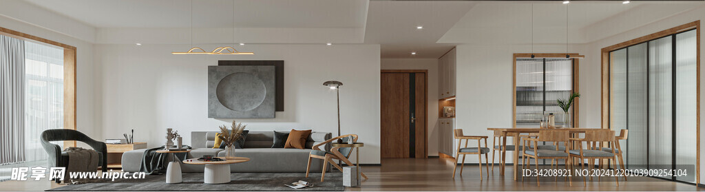 北欧式现代家居设计典雅风格客厅