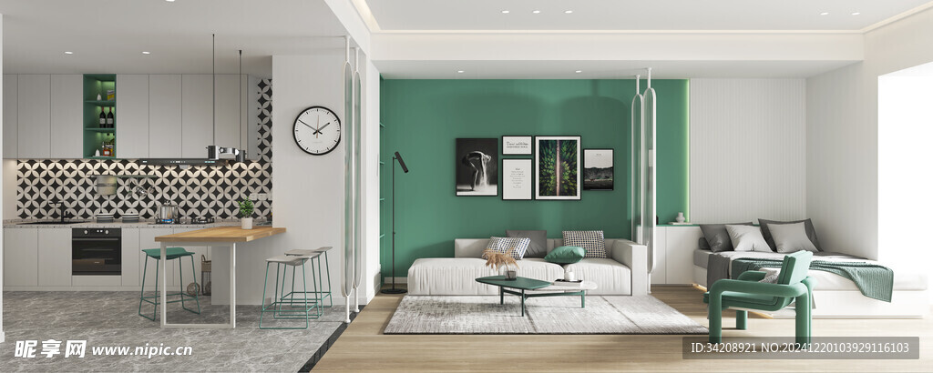 北欧式现代家居设计典雅风格客厅