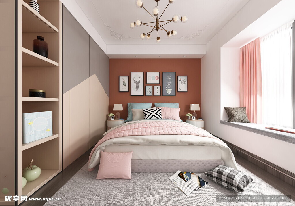 小空间次卧室室内设计现代简约风