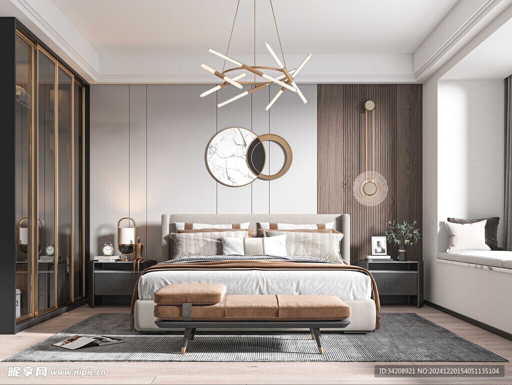 小空间次卧室室内设计现代简约风