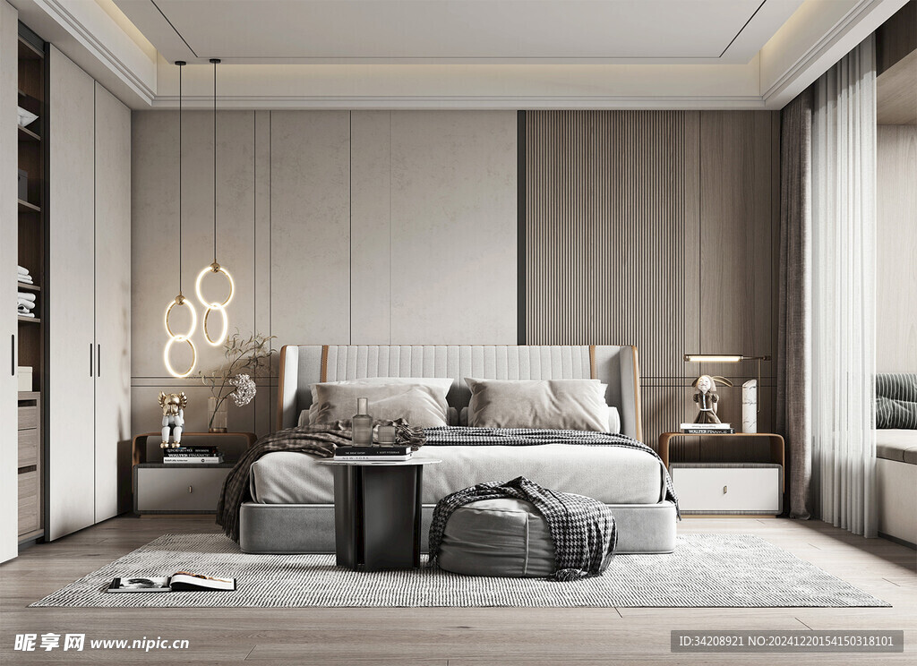 小空间次卧室室内设计现代简约风