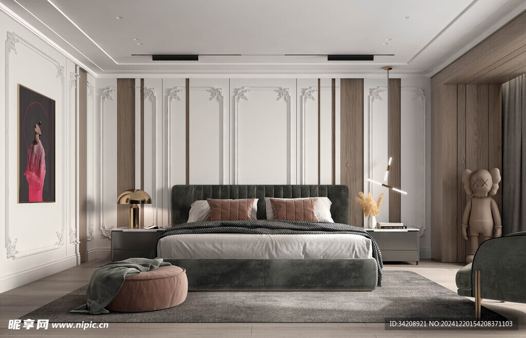 小空间次卧室室内设计现代简约风