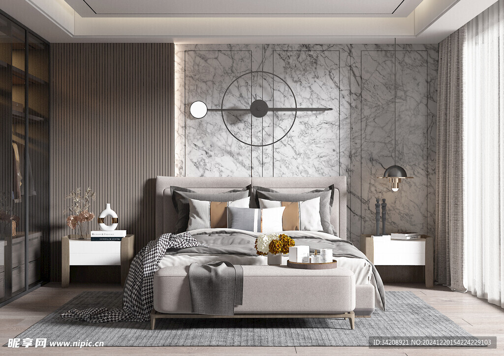 小空间次卧室室内设计现代简约风