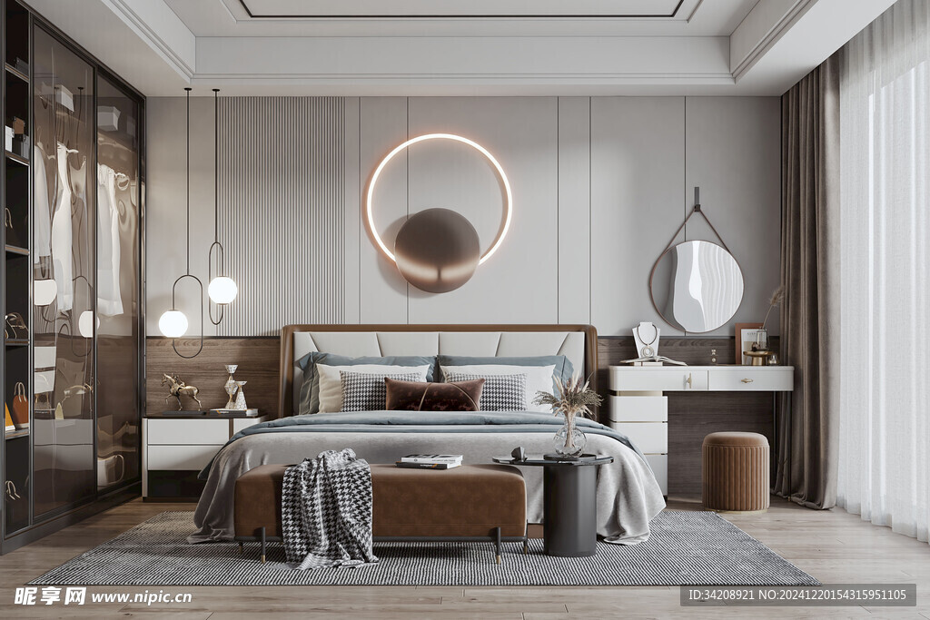 小空间次卧室室内设计现代简约风