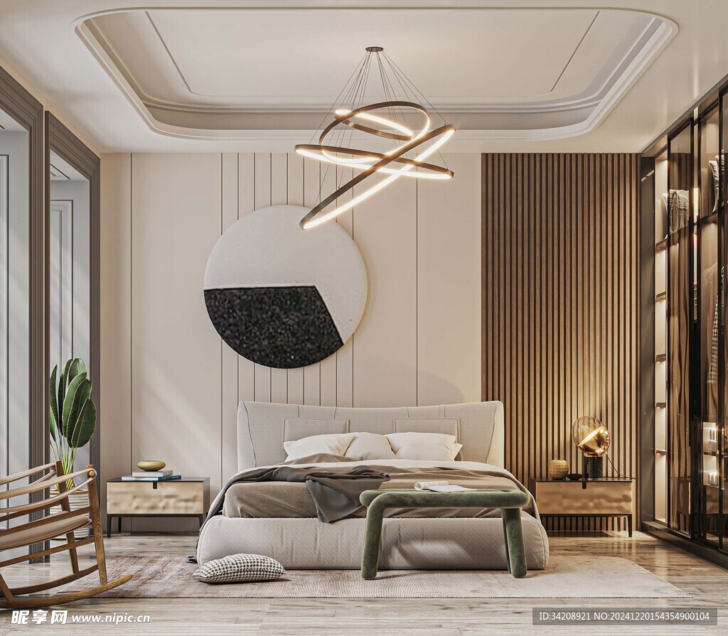 小空间次卧室室内设计现代简约风