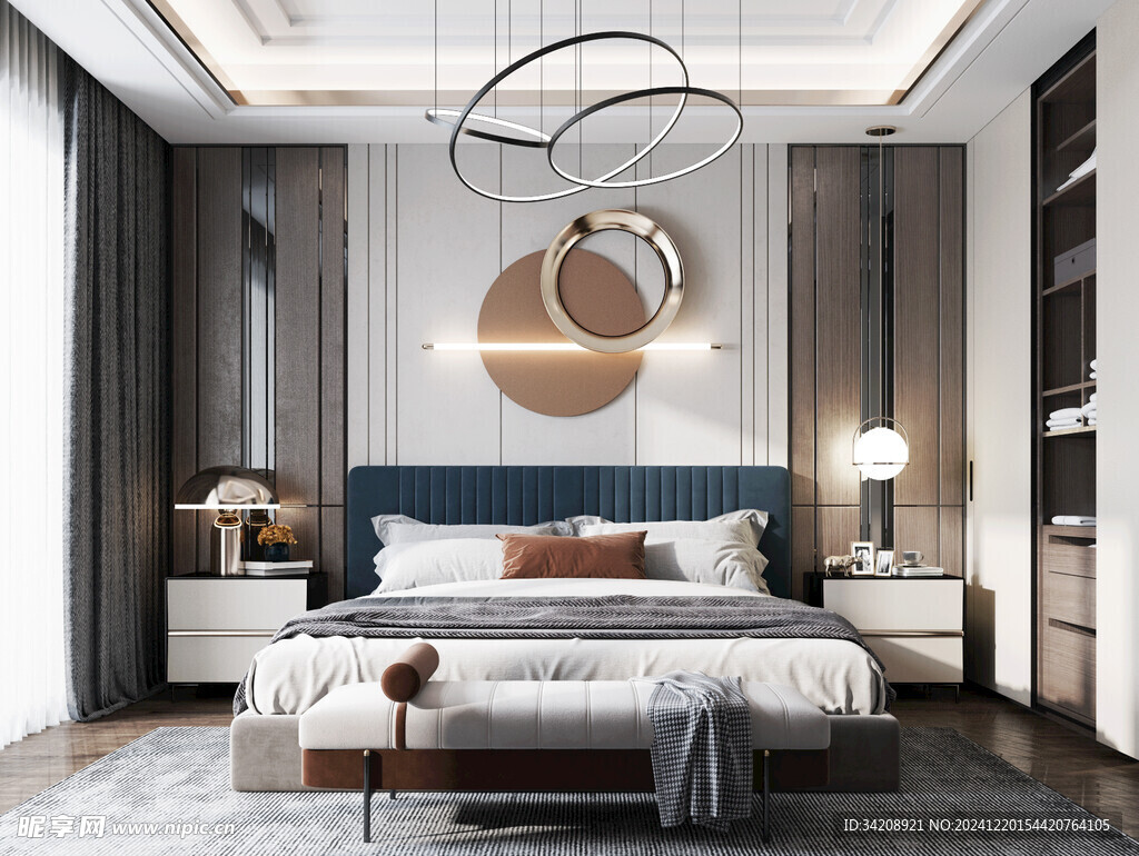 小空间次卧室室内设计现代简约风