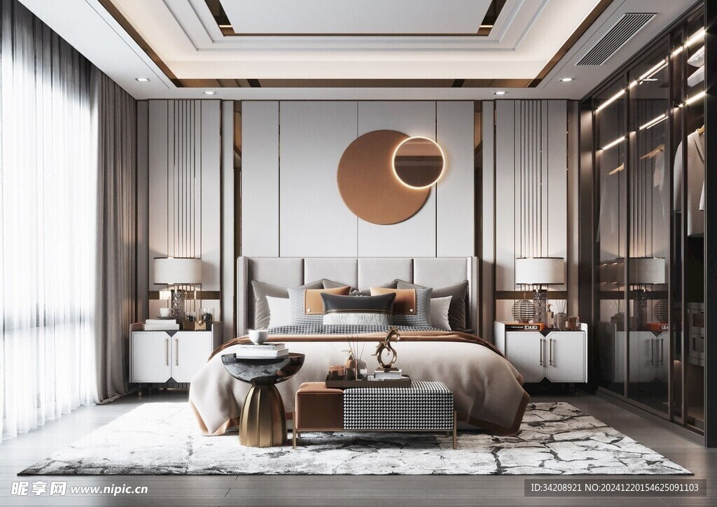 小空间次卧室室内设计现代简约风