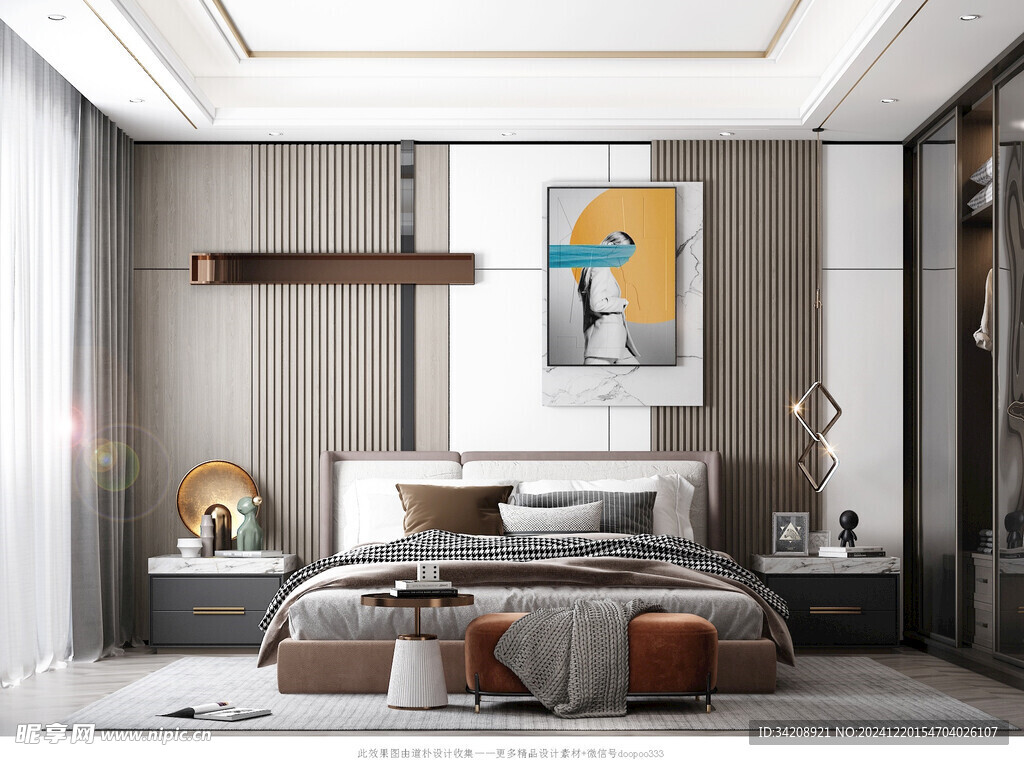 小空间次卧室室内设计现代简约风