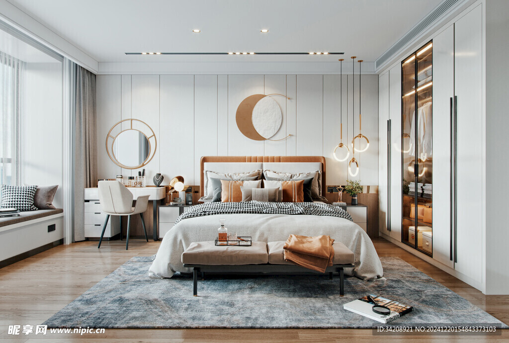 小空间次卧室室内设计现代简约风