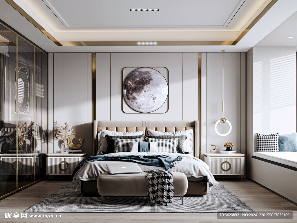 小空间次卧室室内设计现代简约风