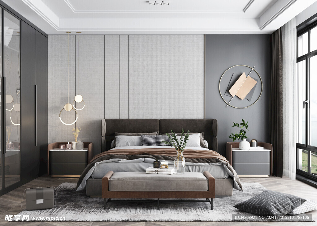 小空间次卧室室内设计现代简约风