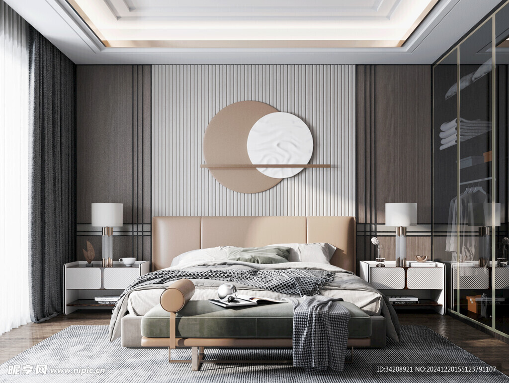 小空间次卧室室内设计现代简约风