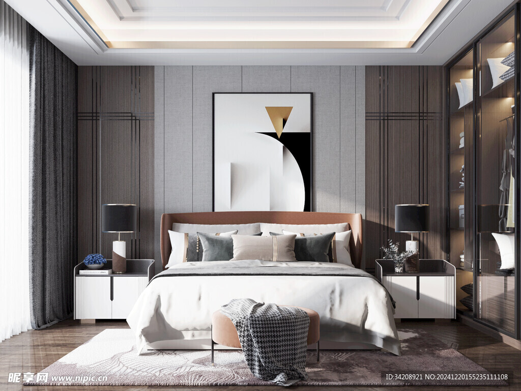 小空间次卧室室内设计现代简约风