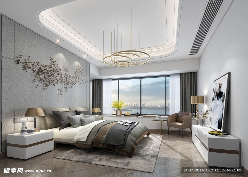 小空间次卧室室内设计现代简约风