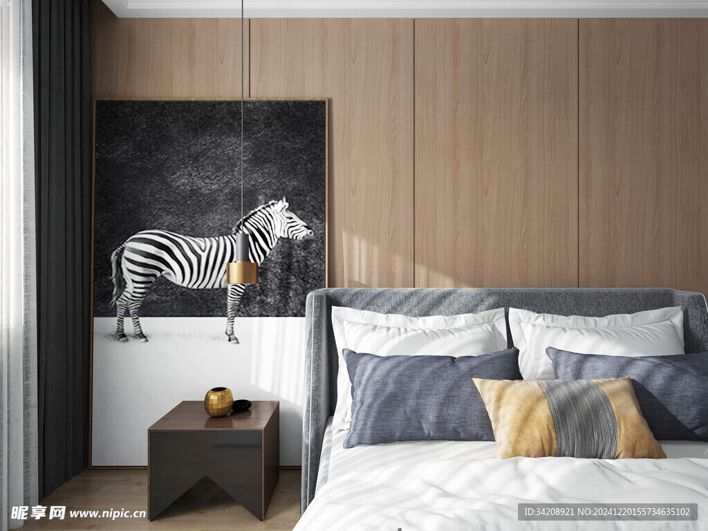 柜子全案设计卧室空间现代简约风