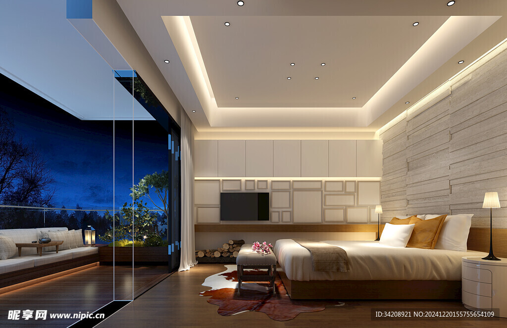 小空间次卧室室内设计现代简约风