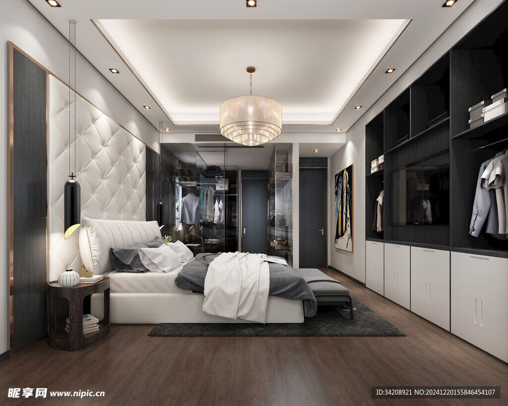 小空间次卧室室内设计现代简约风