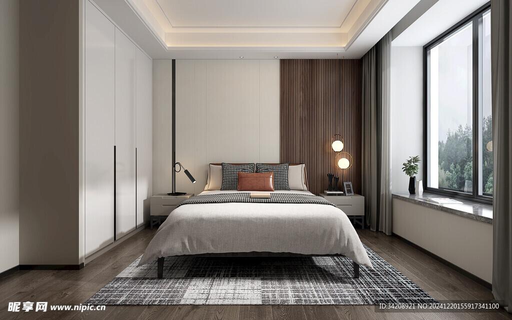 小空间次卧室室内设计现代简约风