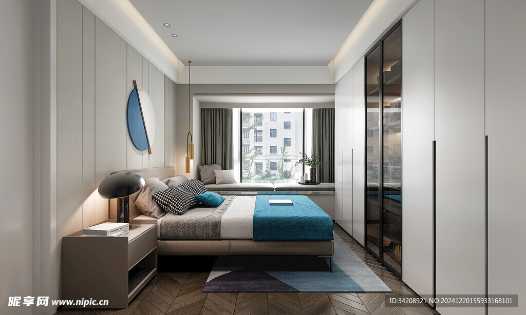 小空间次卧室室内设计现代简约风