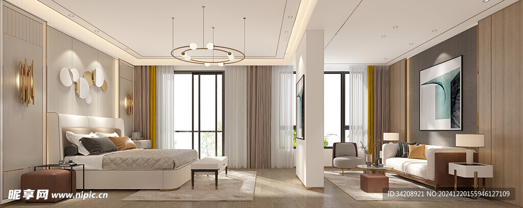 小空间次卧室室内设计现代简约风