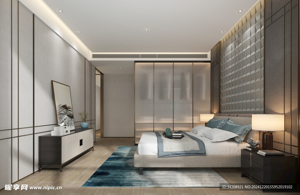 小空间次卧室室内设计现代简约风