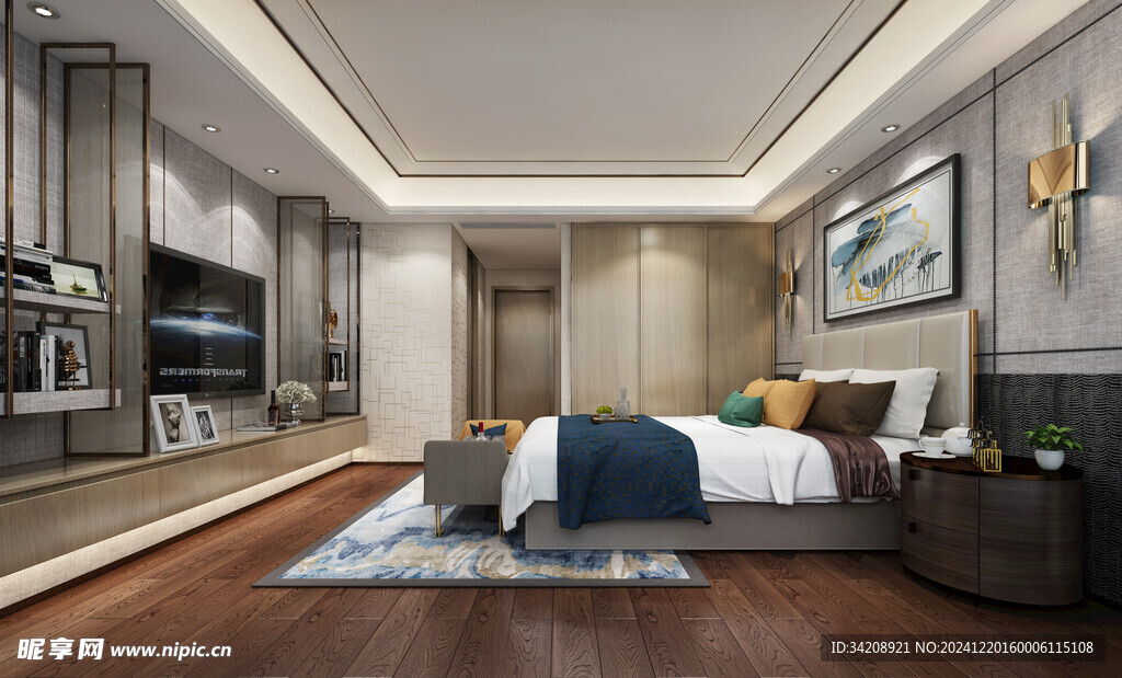 小空间次卧室室内设计现代简约风