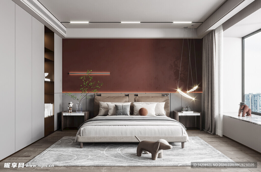 小空间次卧室室内设计现代简约风