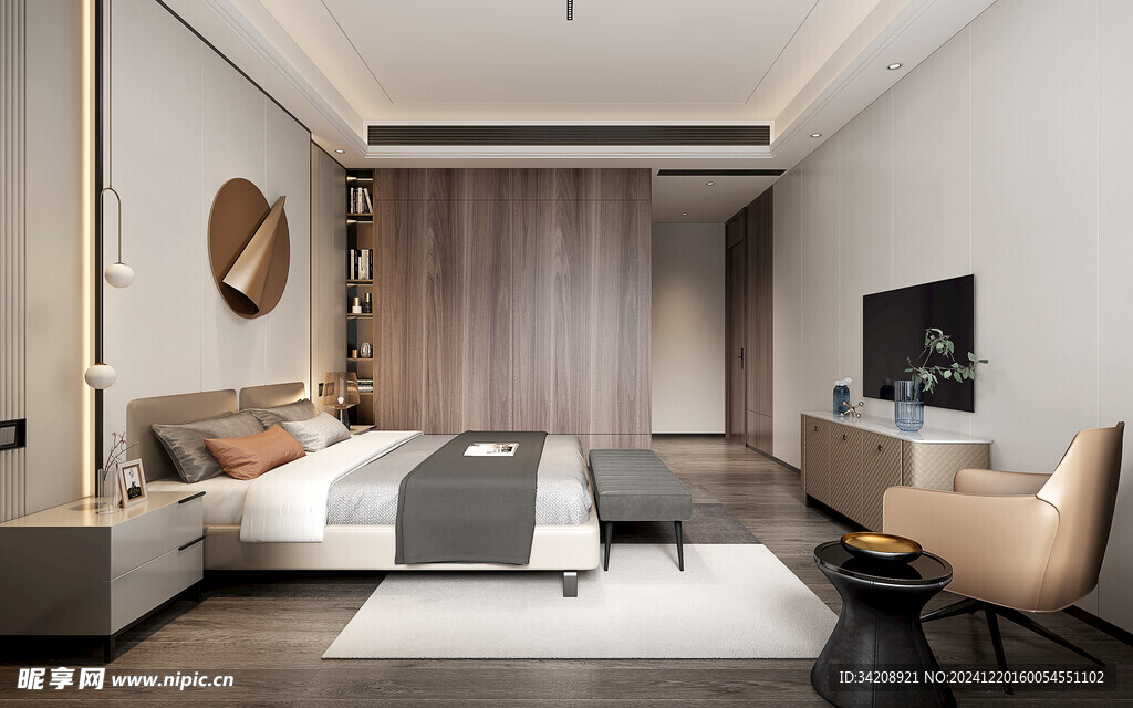 小空间次卧室室内设计现代简约风