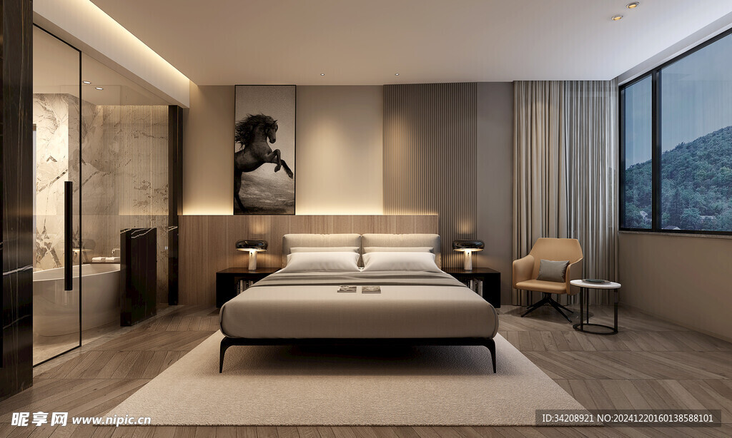 小空间次卧室室内设计现代简约风