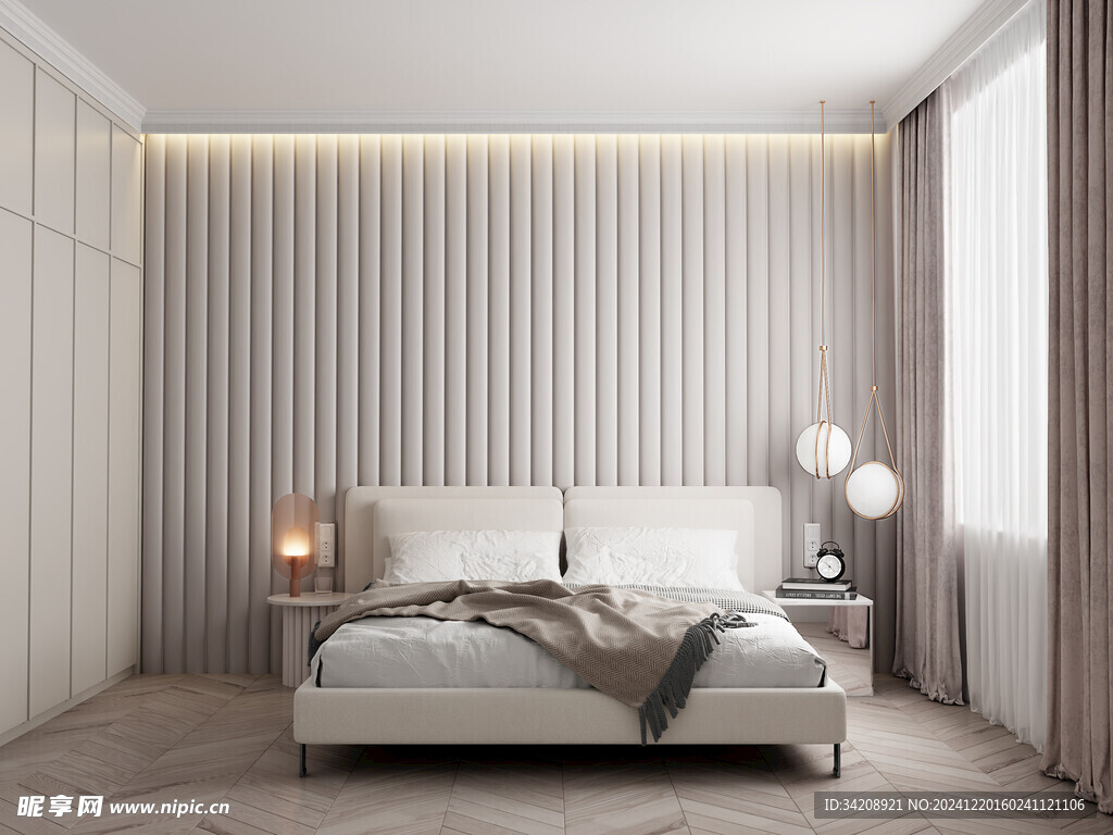 小空间次卧室室内设计现代简约风