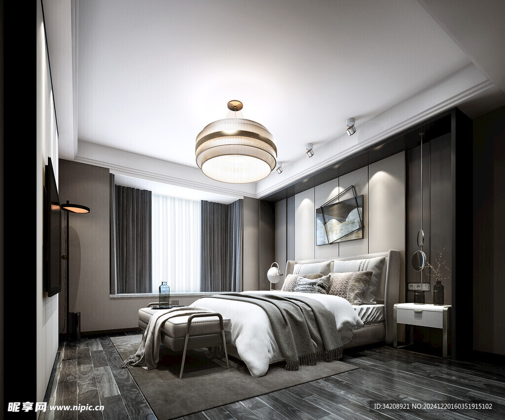 小空间次卧室室内设计现代简约风