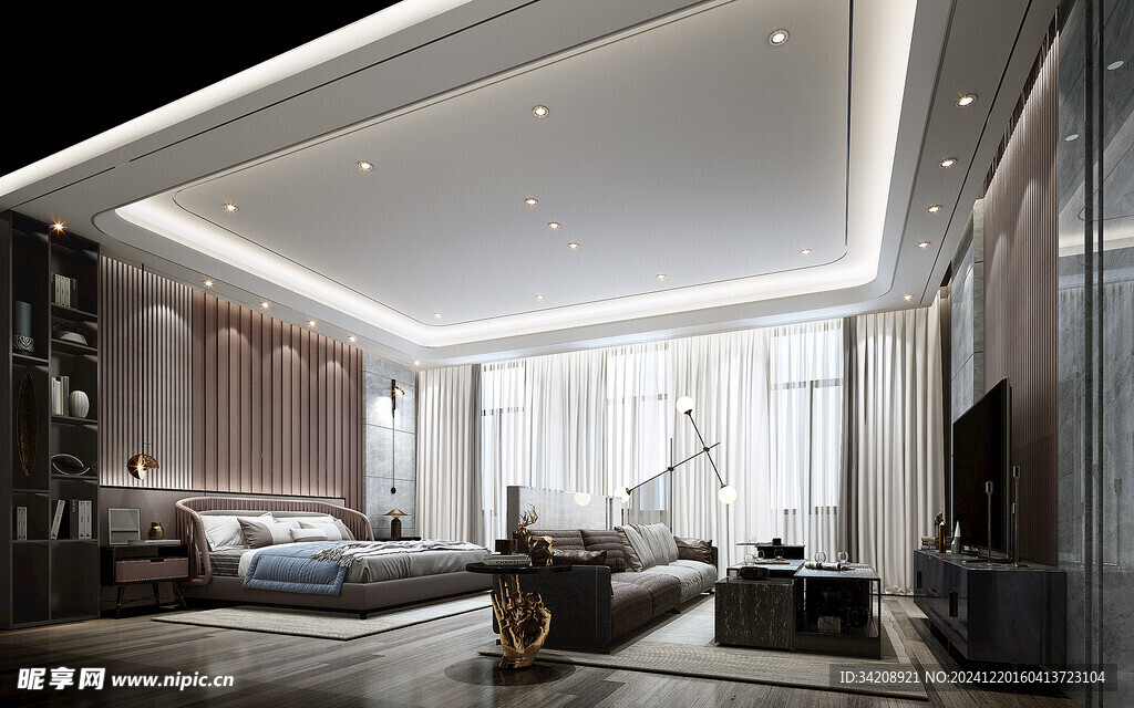 小空间次卧室室内设计现代简约风