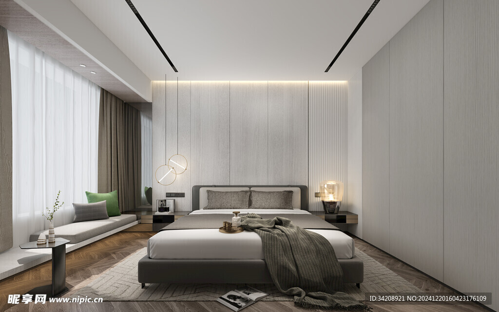 小空间次卧室室内设计现代简约风