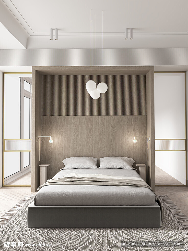 小空间次卧室室内设计现代简约风