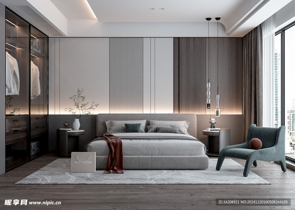 小空间次卧室室内设计现代简约风