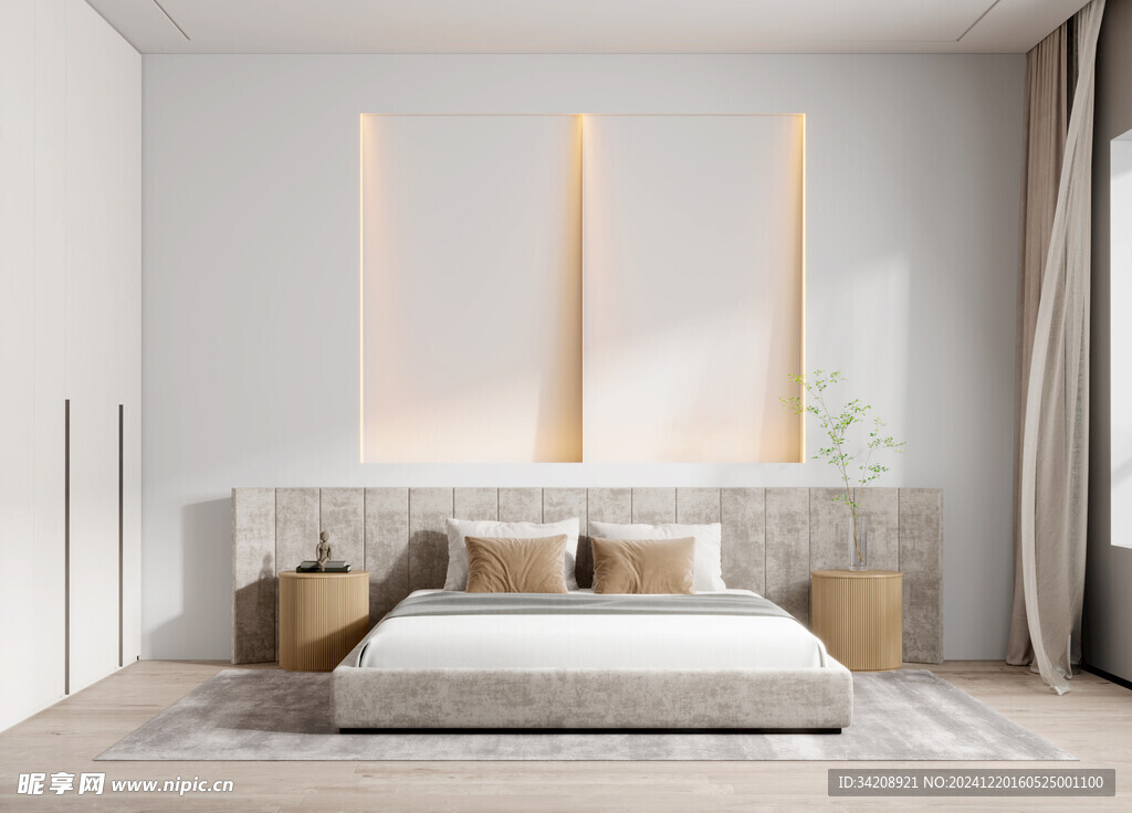 小空间次卧室室内设计现代简约风