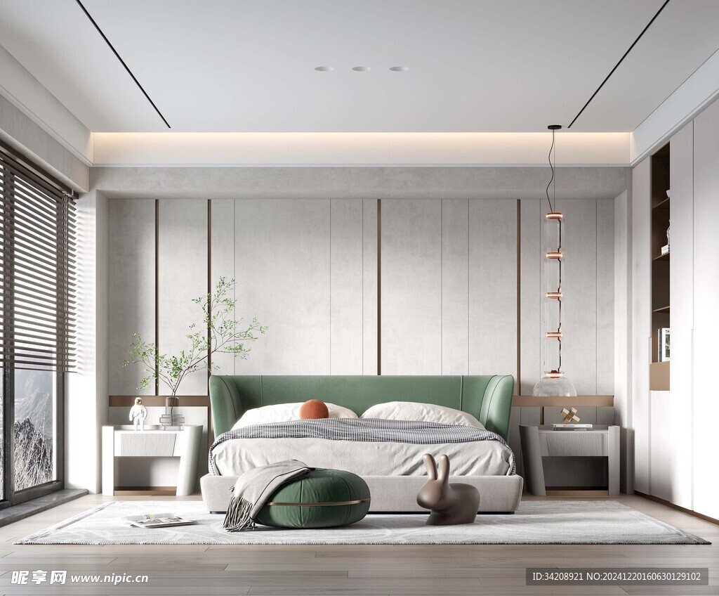 小空间次卧室室内设计现代简约风